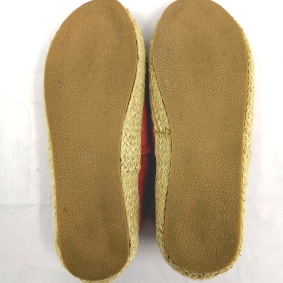 Seven7 Cape Verde Style# 1049 Women's 7 Pink and Tan Vegan Slip-on Espadrilles - Picture 8 of 8